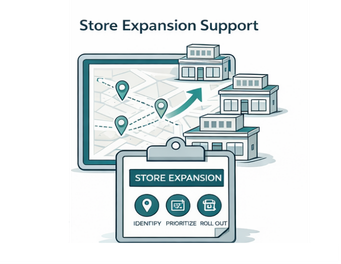 Store expansion map showing new locations
